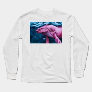 Pink Whale Long Sleeve T-Shirt